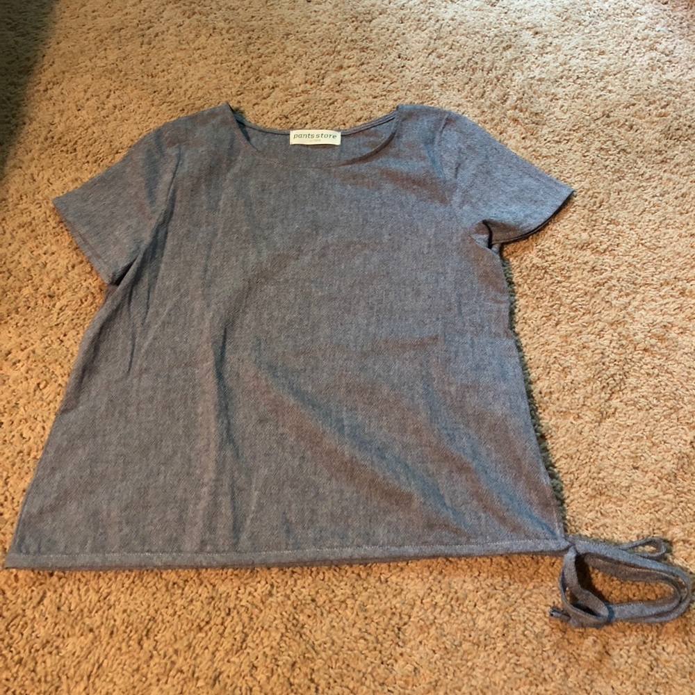 Side tie blouse